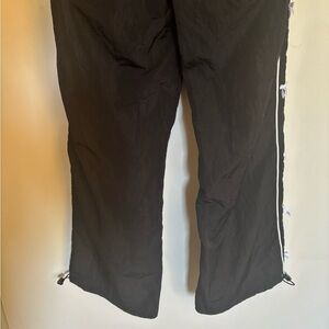 Women's Black Jogger Pants with Side Ties